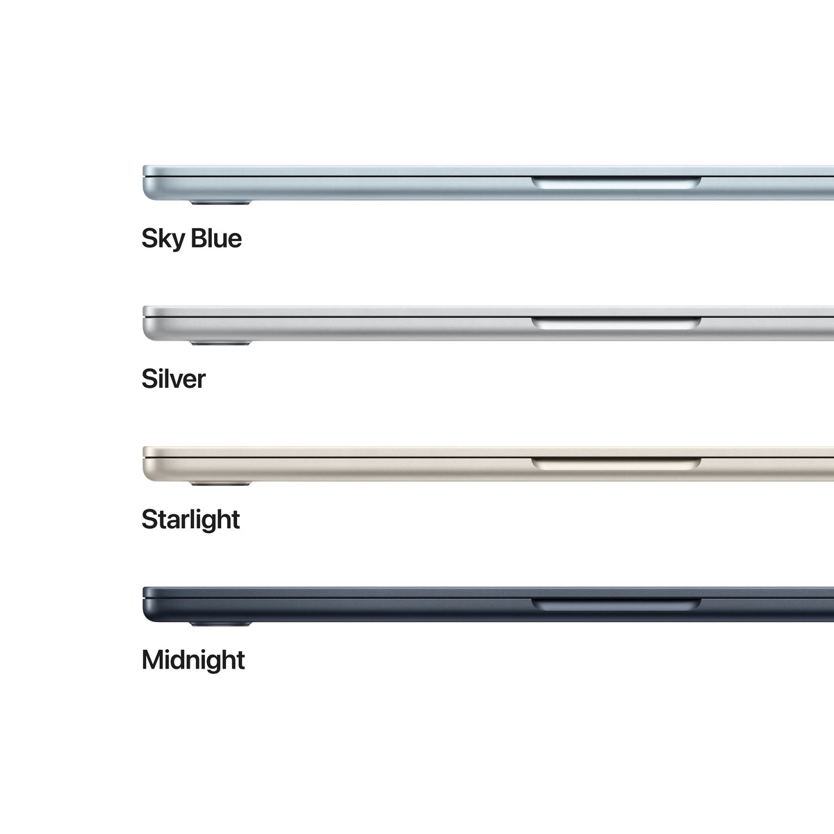 13-inch MacBook Air: Apple M4 chip with 10-core CPU and 10-core GPU.